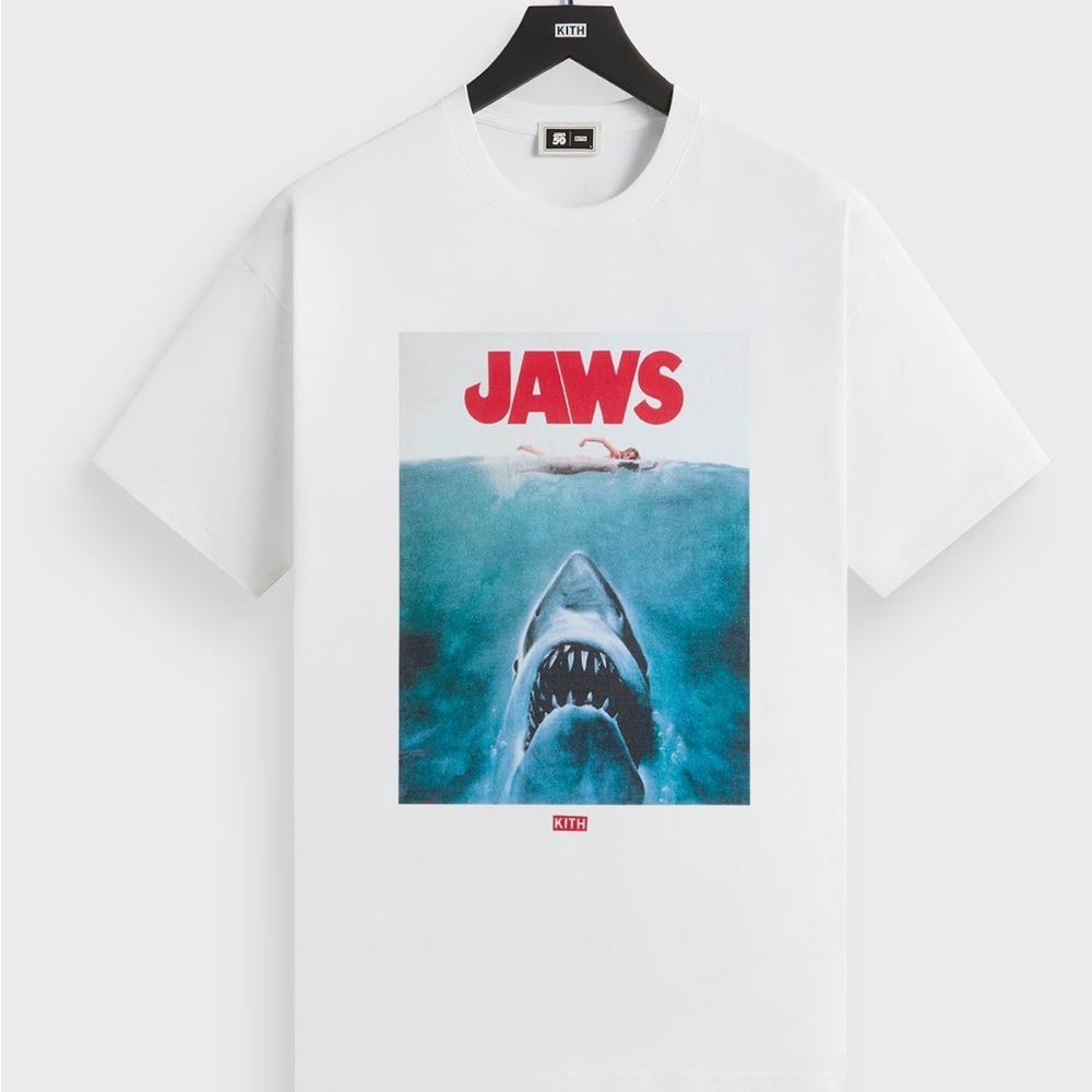 Kith White Jaws Shark Graphic Tee